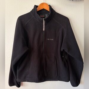 Marmot Ordesa PolarTec Fleece Jacket Full-Zip Black Side Vents Women’s Large